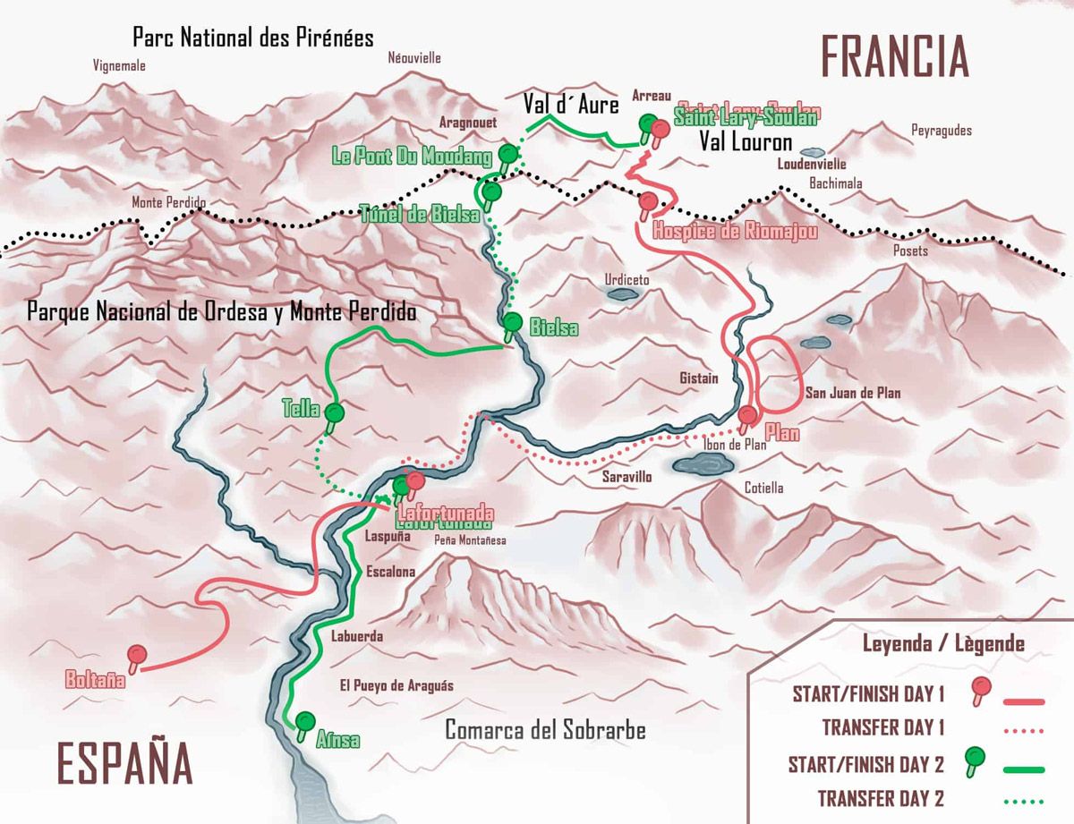 Contrebandiers, la nueva prueba transfronteriza que combina MTB y Trail Running mapa Contrebandiers, la nueva prueba transfronteriza que combina MTB y Trail Running mapa
