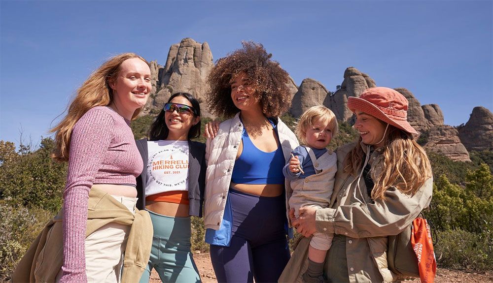 Mujeres pioneras en el Merrell Hiking Club