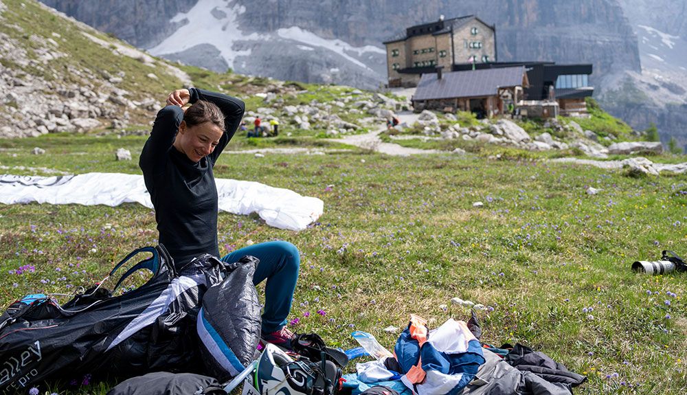 Eli Egger, primera mujer en acabar la Red Bull X-Alps. Foto: Red Bull Content Pool