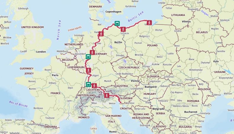 mapa wolf route