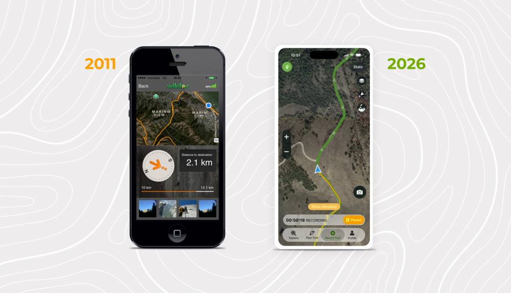 Wikiloc (Evolución de la app de Wikiloc)