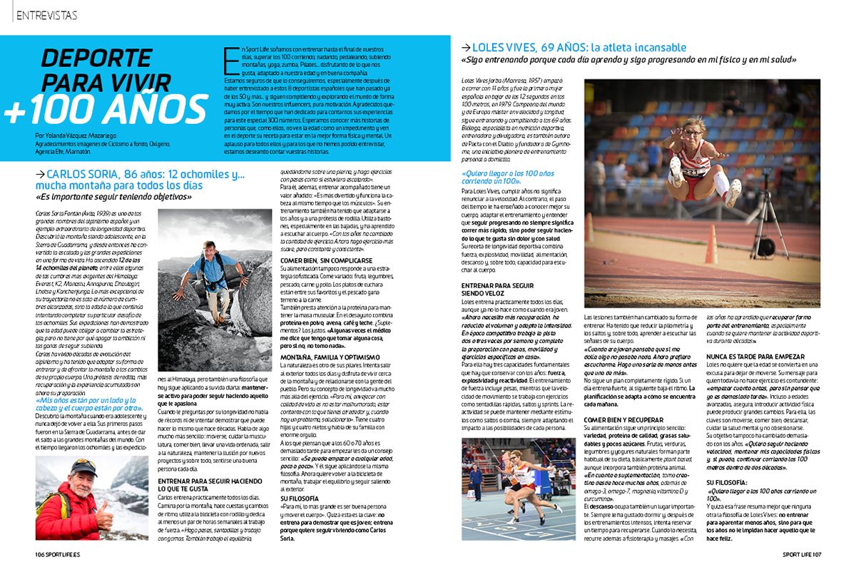 Entrevistas deportistas senior SL300