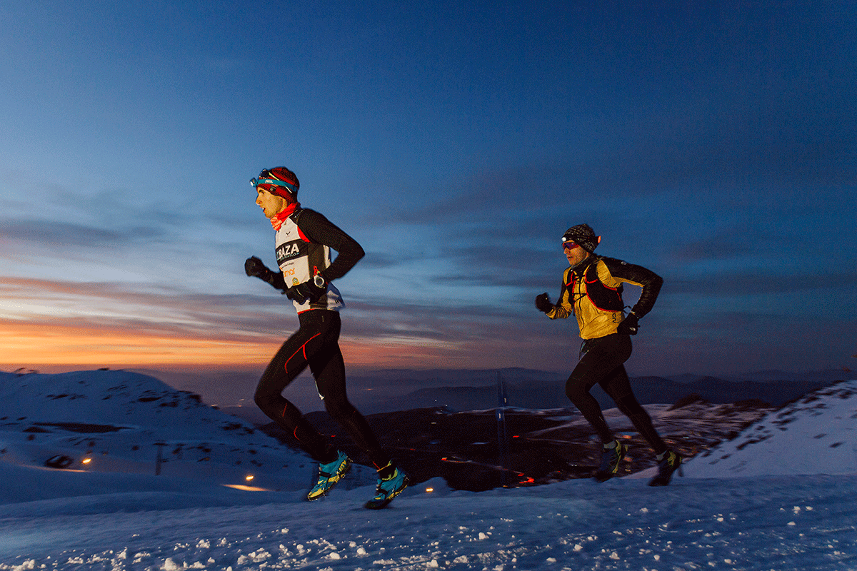 snow running sierra nevada