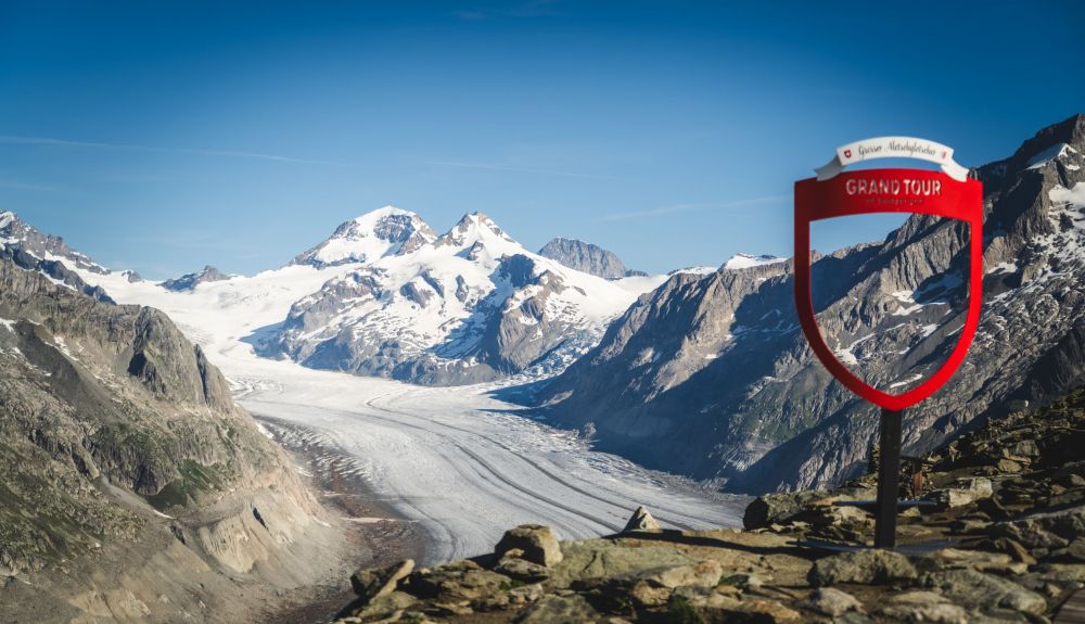 Vista Aletsch desde Mirador Eggishorn