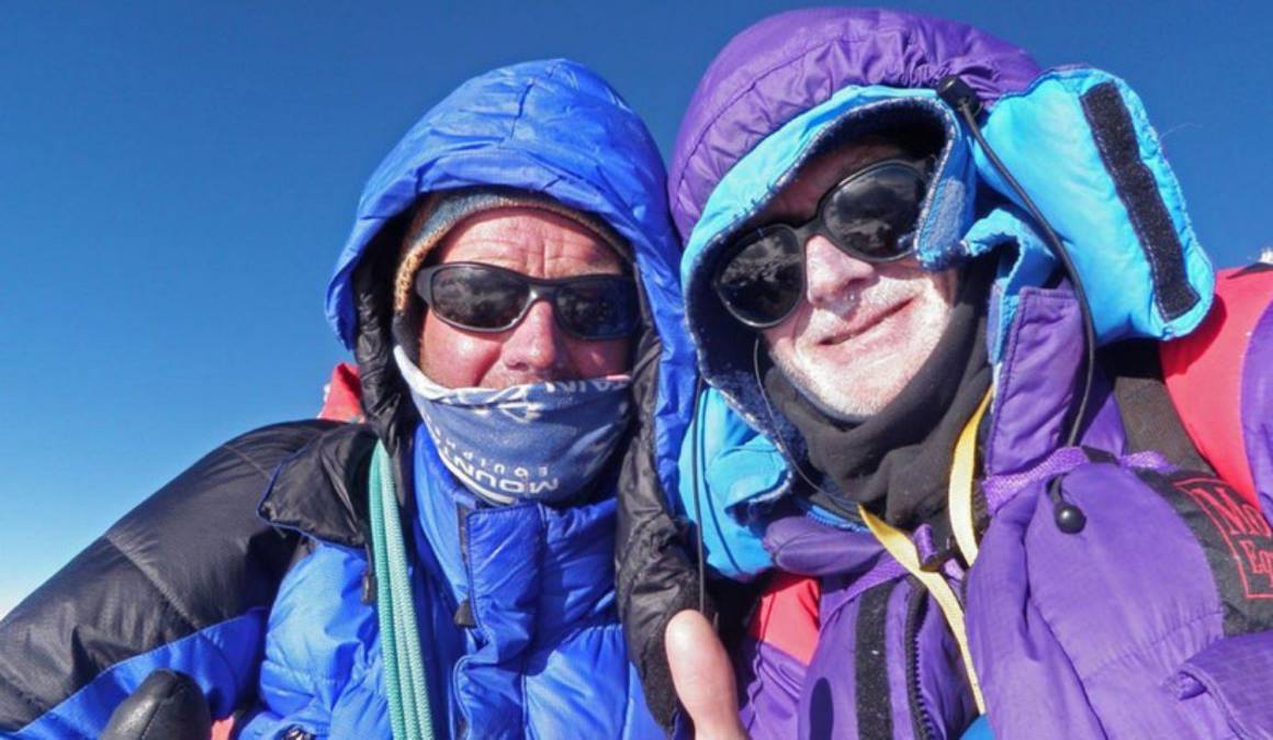 Rick Allen, derecha, junto a Sandy Allan, uno de sus compañeros en Broad Peak