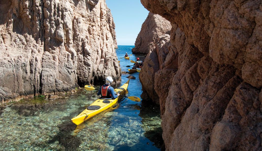 6 rutas en kayak de mar