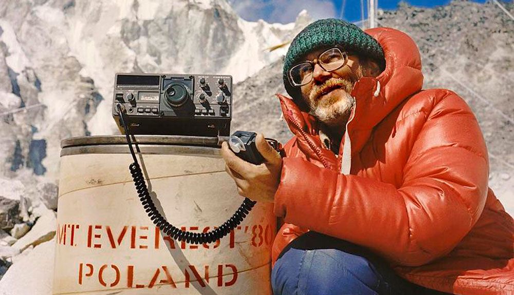 Bogdan Jankowski durante la expedición invernal al Everest de 1980. Foto: Marian Piekutowski