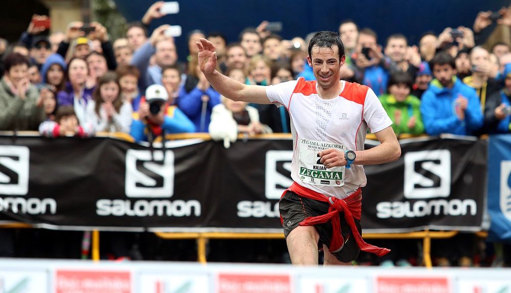 Kilian en la Zegama 2016 / Foto: Javi Colmenero
