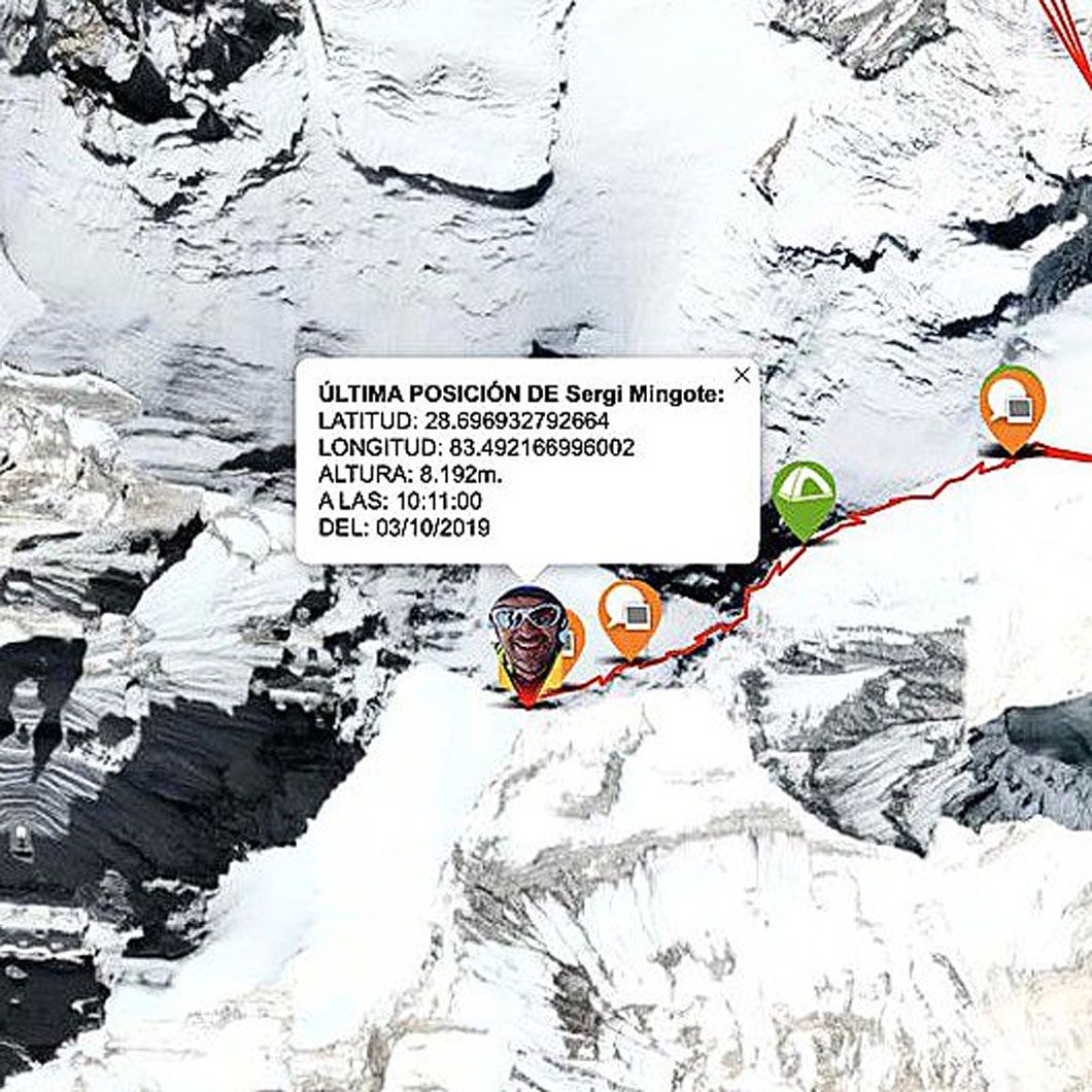 Séptimo ochomil de Sergi Mingote en su reto 14x1.000