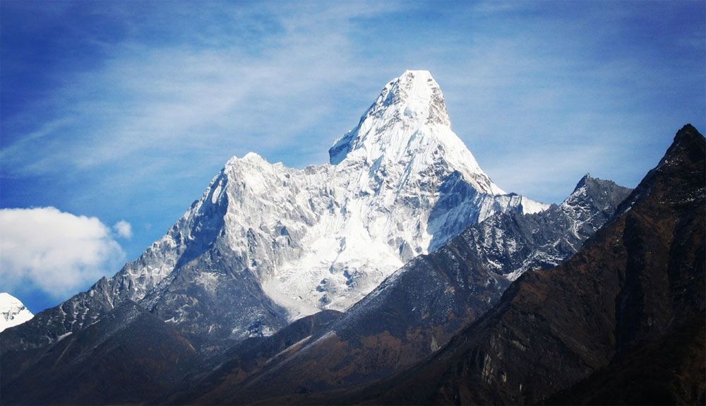 Desde la cumbre del Ama Dablam