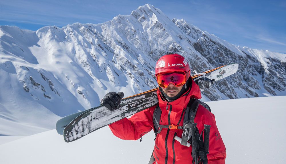 Aymar Navarro en Zillertal durante el Camp Freeride de Oxígeno / FOTO: Mikael Helsing