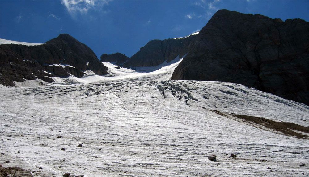 El mayor glaciar de Dolomitas desaparecerá en 25 años