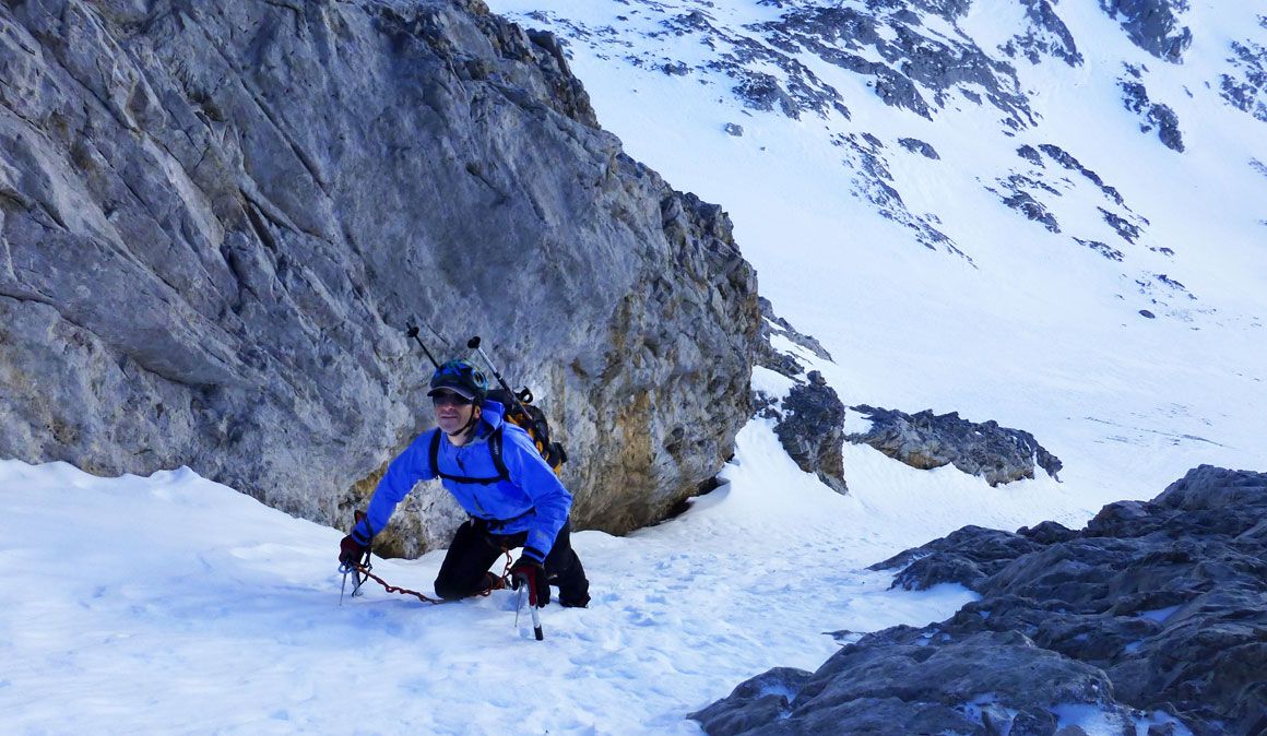 Corredor Norte del San Carlos, clásica de invierno en los Picos de Europa