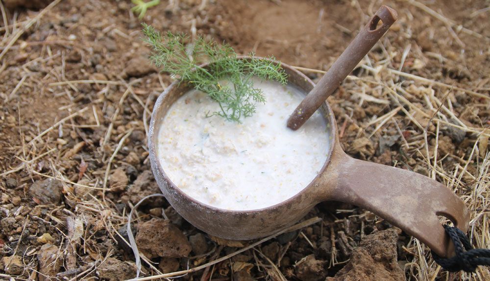 Elementos para cocinar en la naturaleza