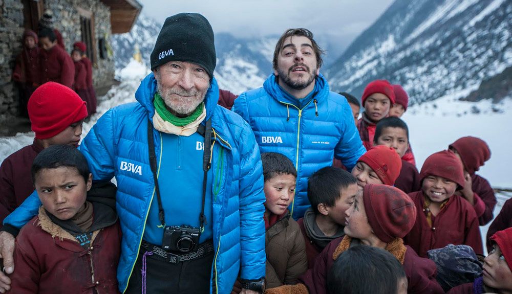 Carlos Soria a los pies del Annapurna