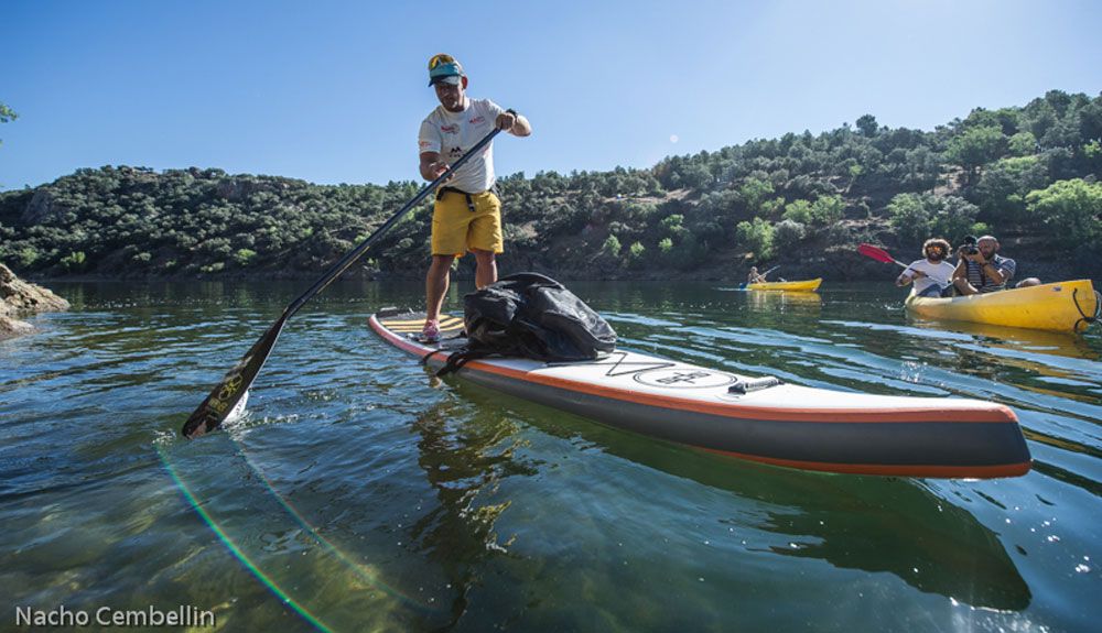 Antonio de la Rosa, de Madrid a Lisboa en paddle surf