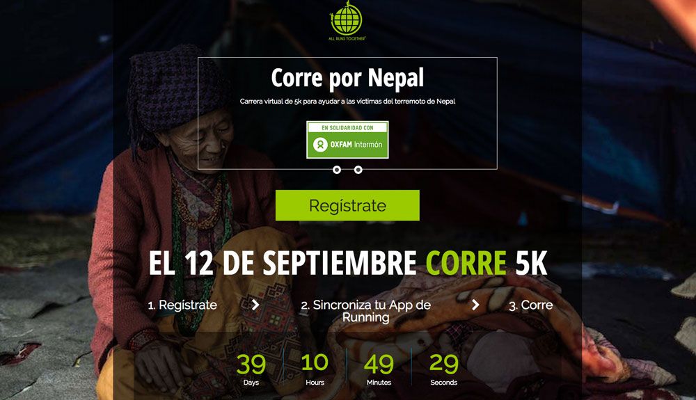 Corre por Nepal: 5 kilómetros por las víctimas del terremoto