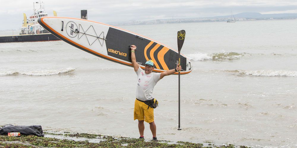 De la Rosa completa sus 900 kilómetros de paddle surf