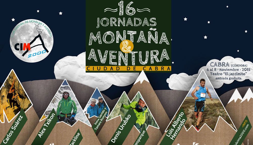 Cartel de lujo para la XVI Jornadas de Montaña y Aventura “Ciudad de Cabra”