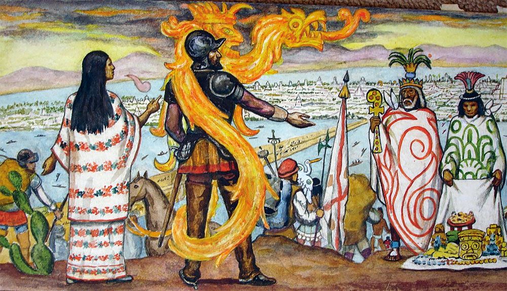 La conquista del Popocatépetl