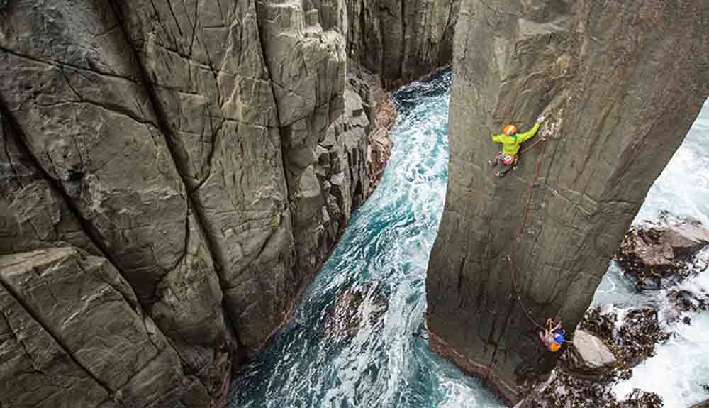 De cómo escalar en los pilares de Tasmania