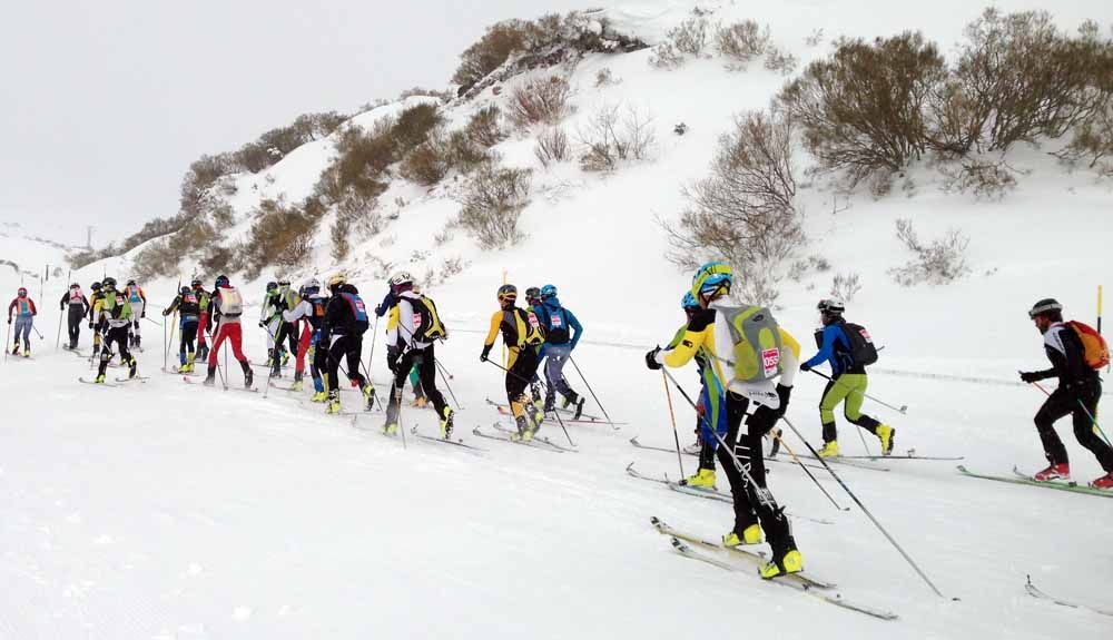 La climatología adversa marcó la I Ski Race Herradura de Campoo en la que cinco corredores compartieron el primer puesto
