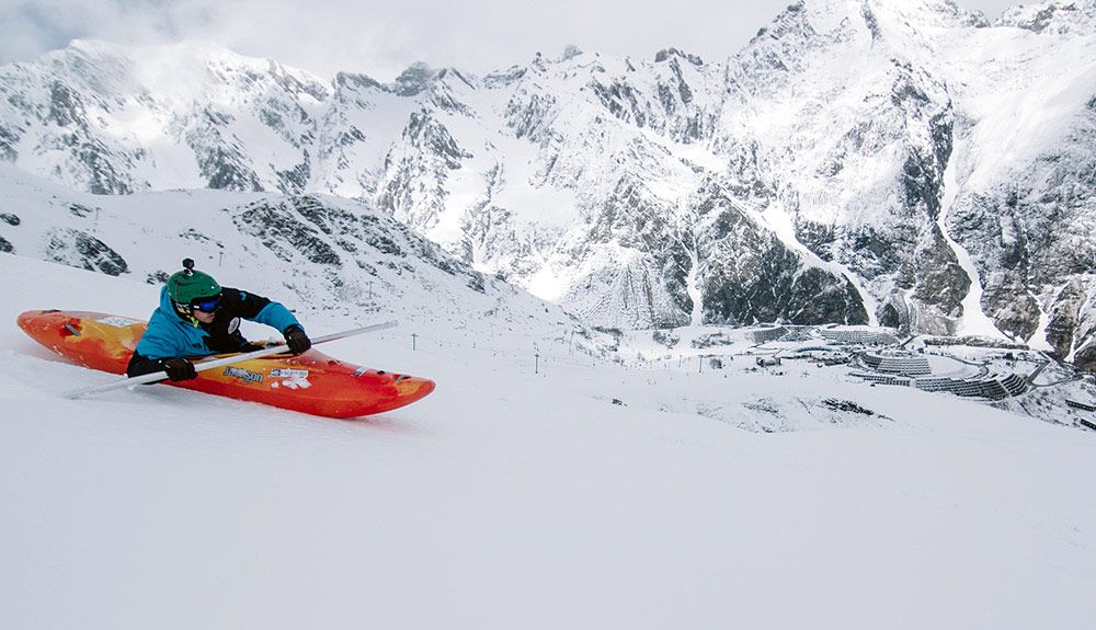 Kayak de nieve en Pirineos