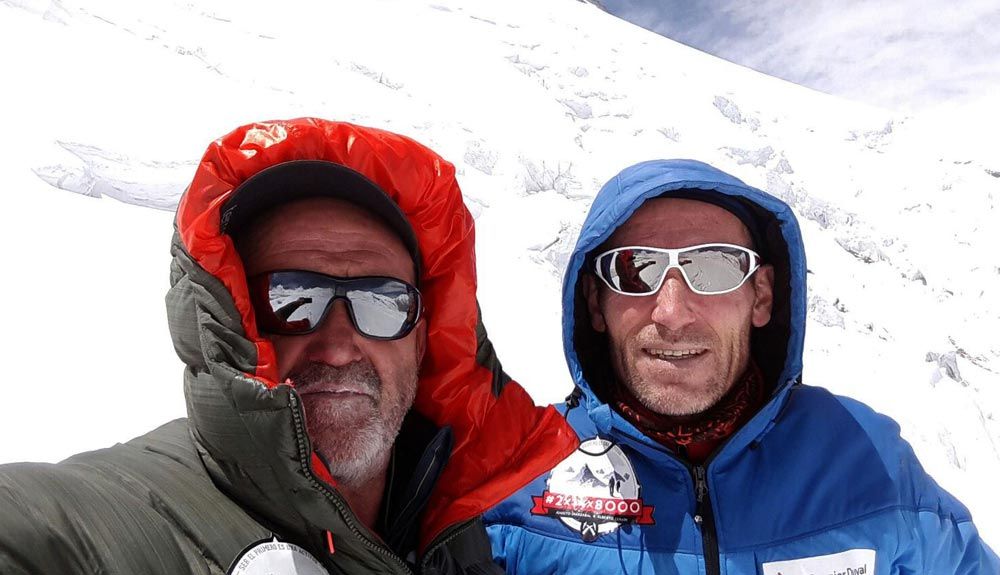 Juanito Oiarzabal y Alberto Zerain a buen ritmo en el Dhaulagiri