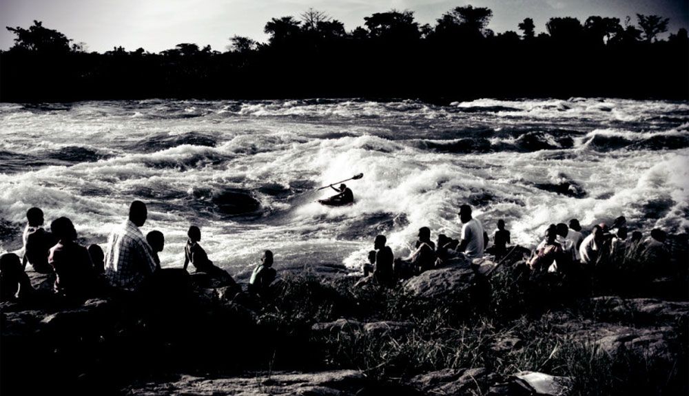 Kayak en el Nilo blanco