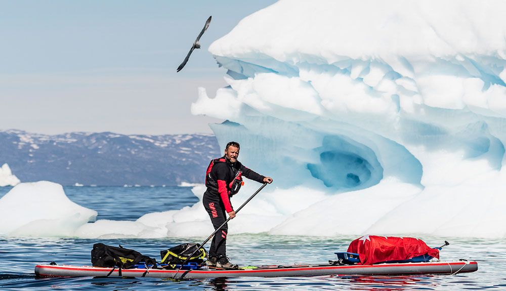 De la Rosa navega 730 km en paddle surf por el Círculo Polar Ártico