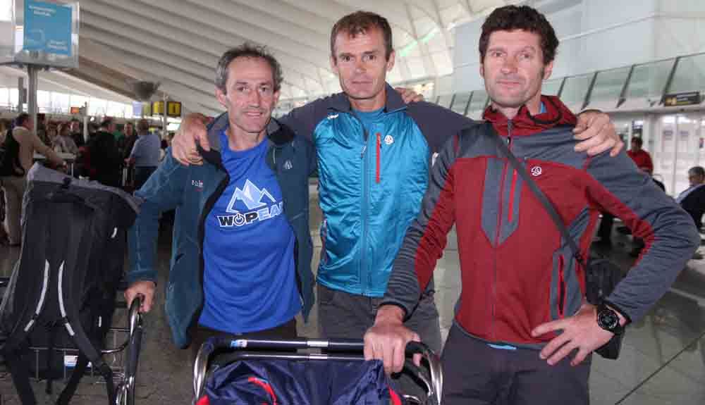 Iñurrategi, Vallejo y Zabalza rumbo a los Gasherbrum