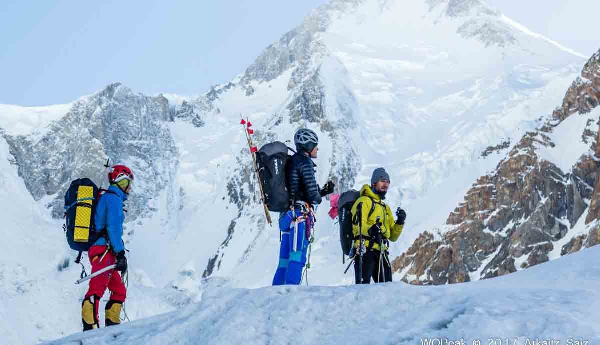 Iñurrategi, Vallejo y Zabalza concluyen la expedición en los Gasherbrum