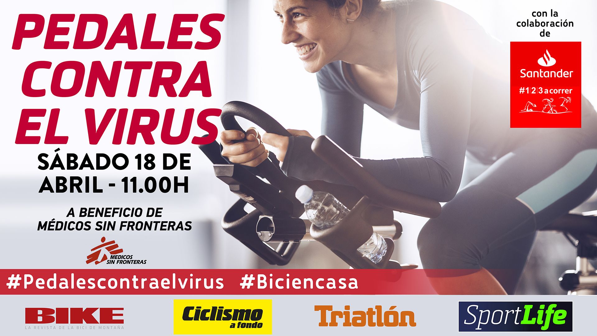Pedalea en casa contra el COVID
