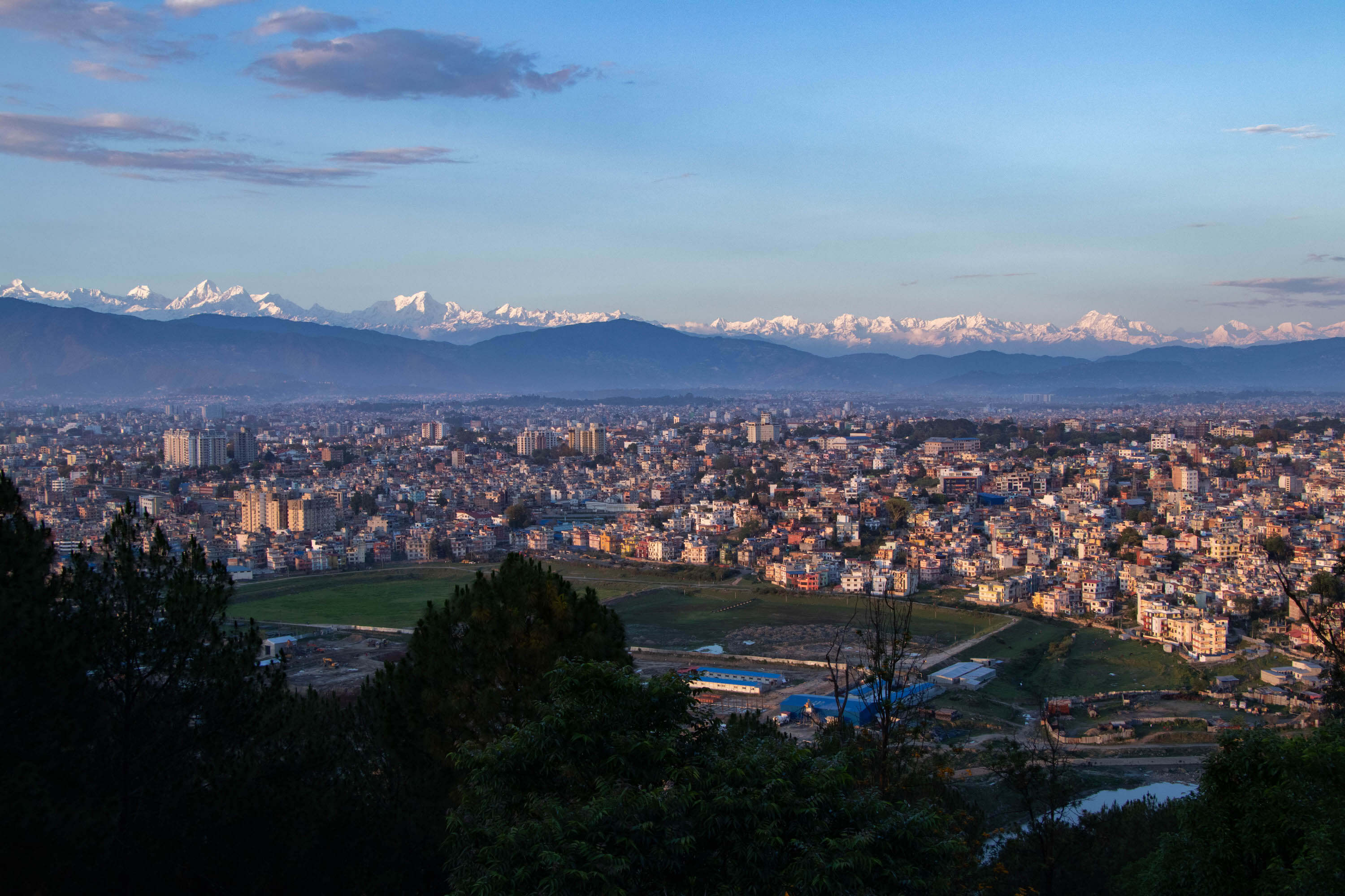 Una vista panorámica desde Chobar.