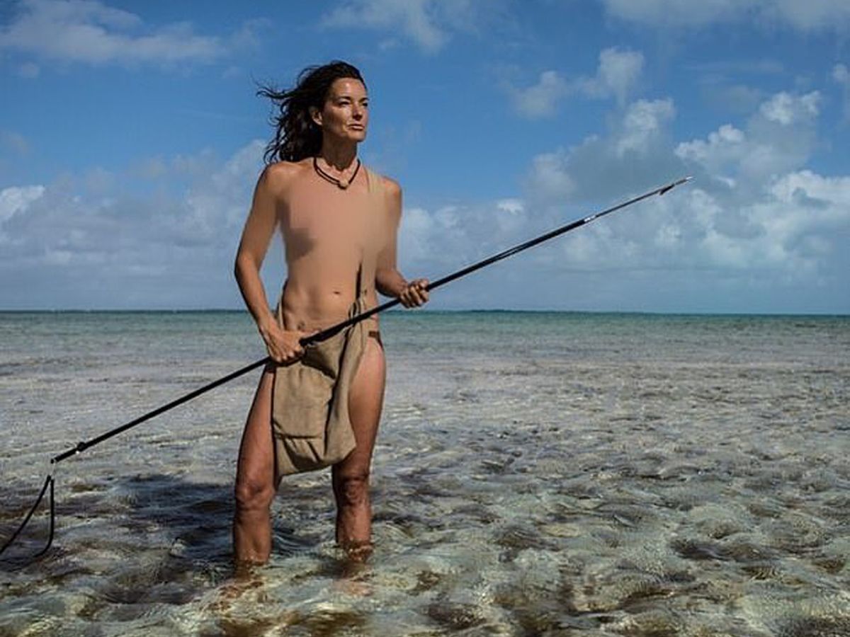 Ky Furneaux durante el rodaje de "Naked and Afraid". Ky Furneaux durante el rodaje de "Naked and Afraid".