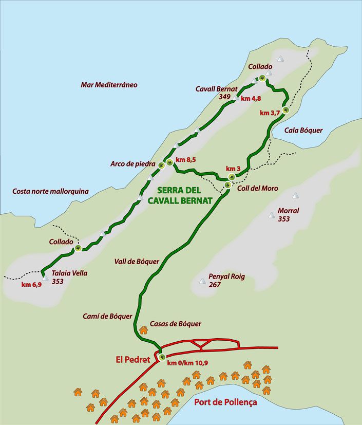 Mapa de la ruta Mapa de la ruta