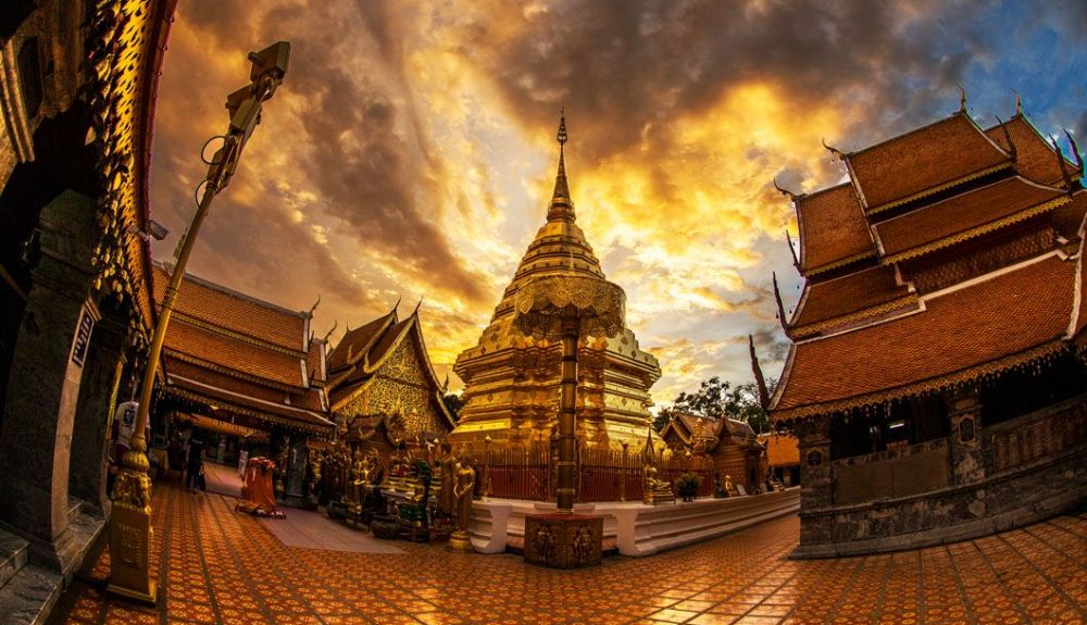 Templo Wat Phra That en Chiang Mai Templo Wat Phra That en Chiang Mai