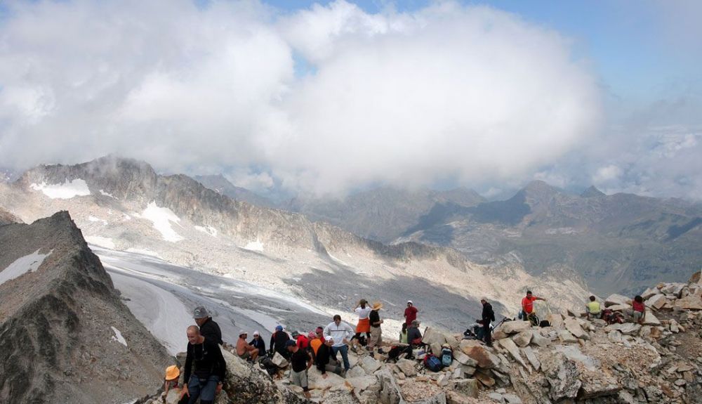 Paso Mahoma en la ascensión al Aneto