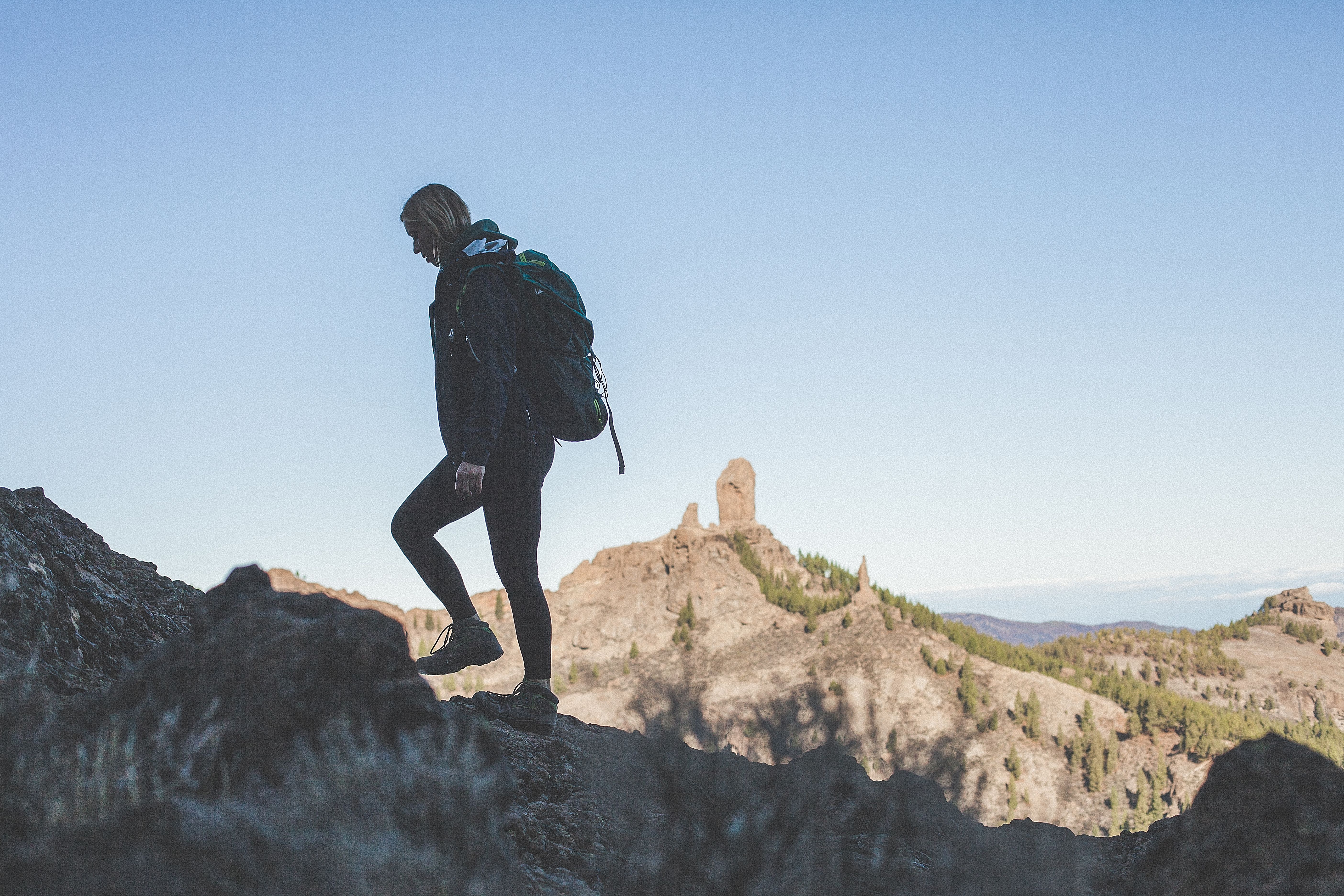 Impresionantes vistas al Monumento Natural del Roque Nublo. Gran Canaria Walking Festival. 