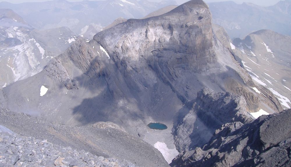 Cara este del Cilindro desde el Monte Perdido Cara este del Cilindro desde el Monte Perdido