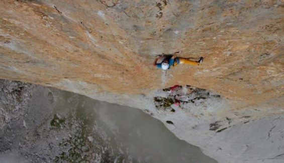 Gorka Karapeto durante la ascensión de Orbayu en 2017 Gorka Karapeto durante la ascensión de Orbayu en 2017