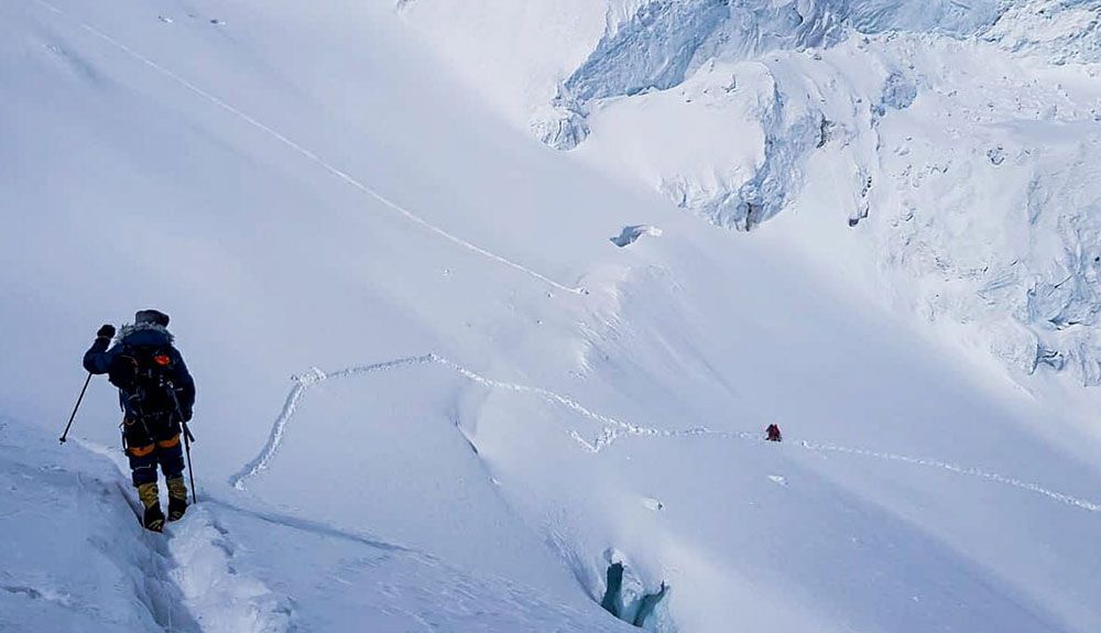 Descenso en el Manaslu. Foto: Phelipe Eizaguirre