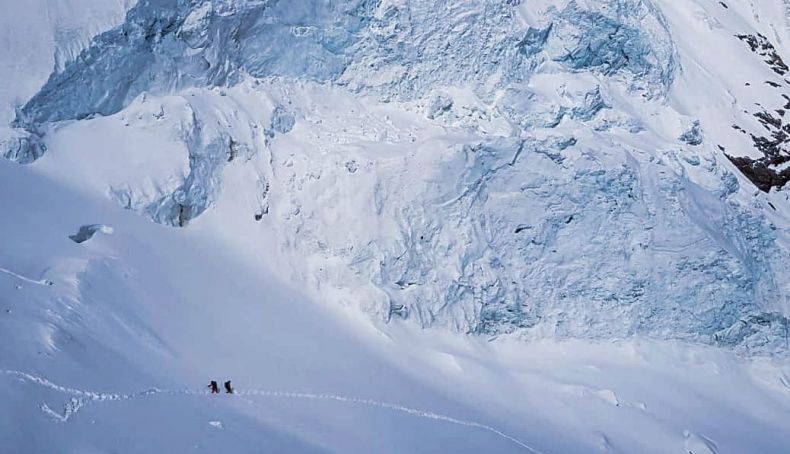 Condiciones muy invernales en el Manaslu. Foto: Phelippe Eizaguirre