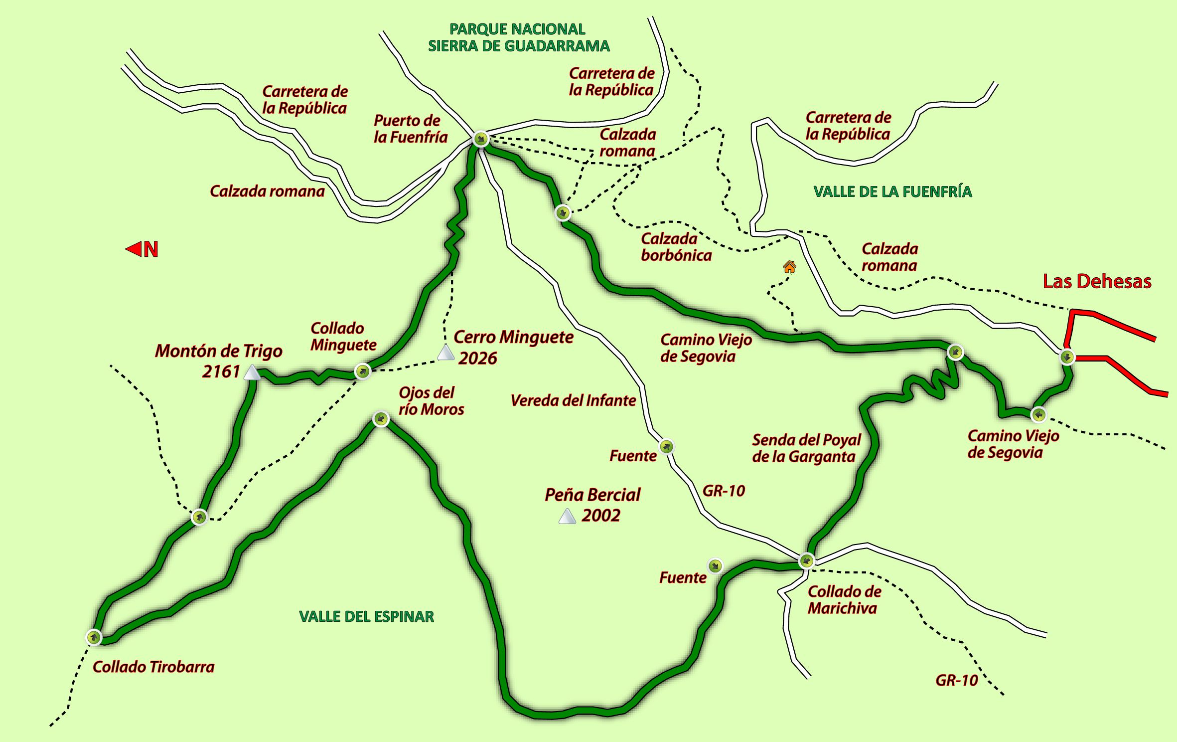 Mapa Ojos Moros Mapa Ojos Moros