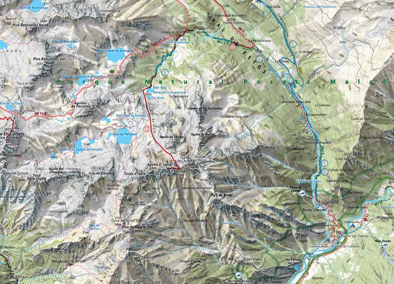 Mapa Aguja de Ixeia