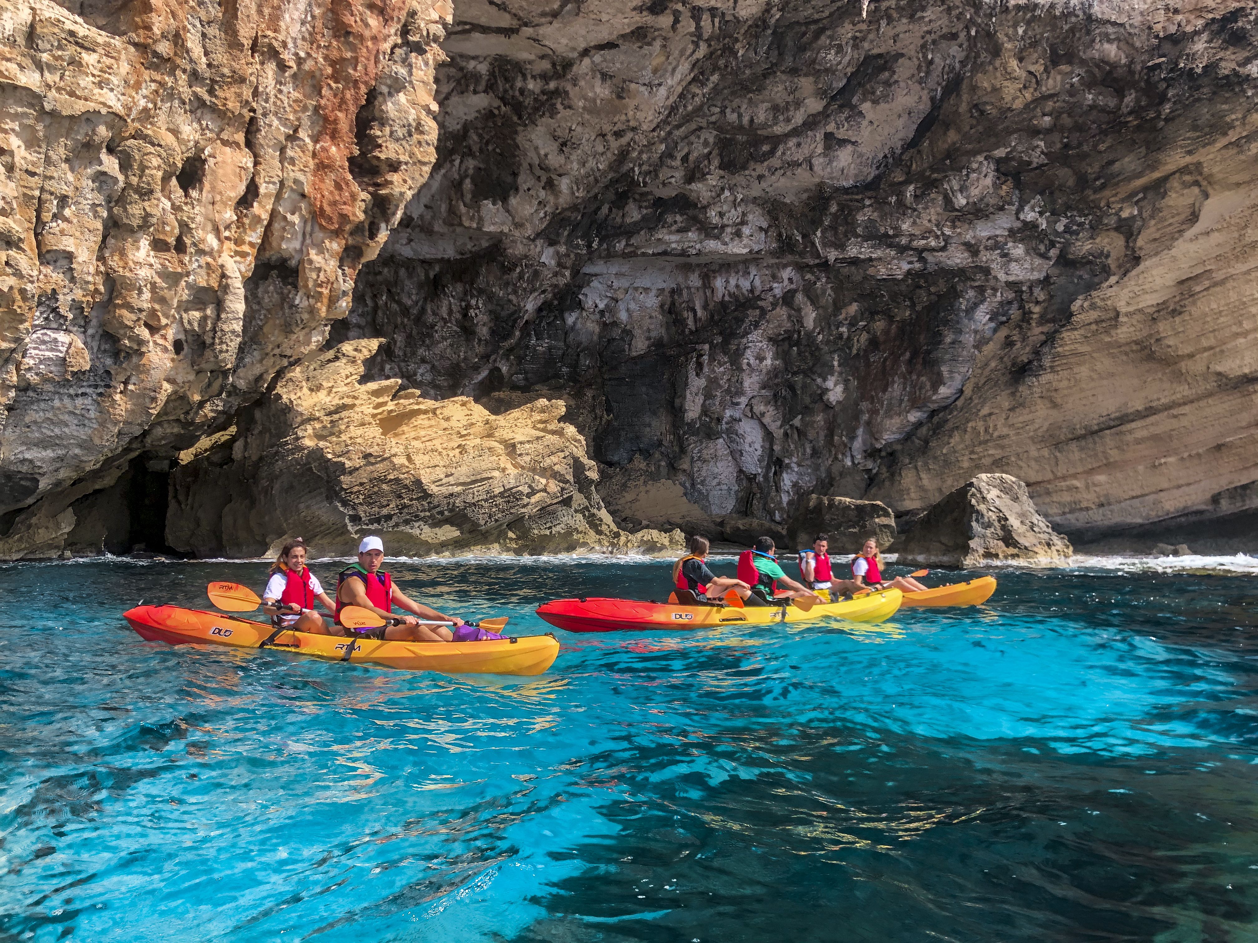Rutas Kayak Menorca Cova Sant Josep