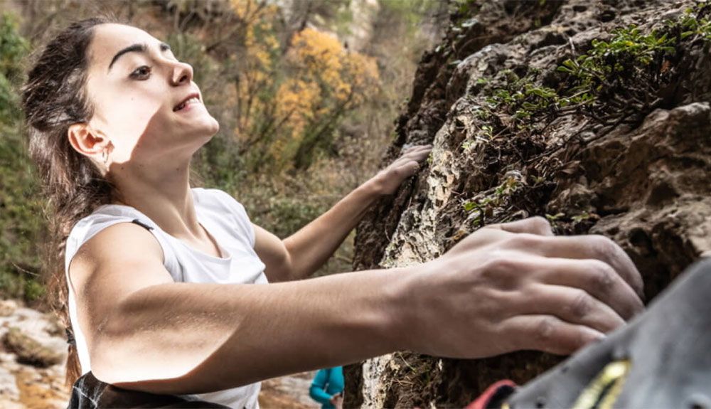 María Laborda, estrella emergente de nuestra escalada deportiva. Foto: TrangoWorld