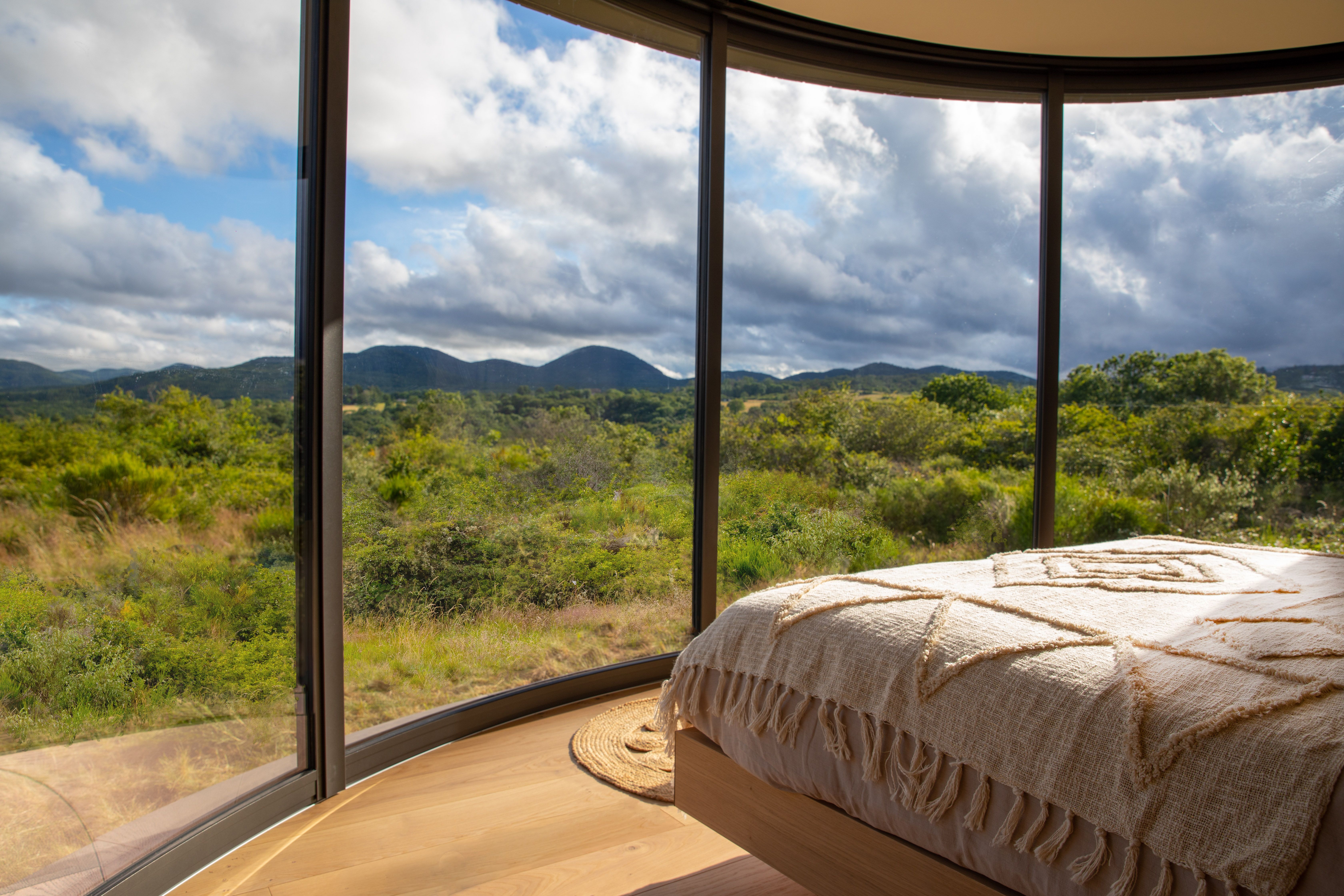 Una estancia con increíbles vistas a los volcanes