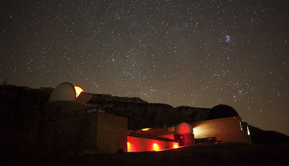 Rinde tributo a uno de los mejores cielos de Europa en el  Parque Astronómico del Montsec. Foto: Oriol Clavera / @ArxiuAraLleida