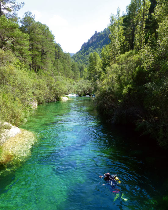 Alto Tajo: buceo en agua dulce